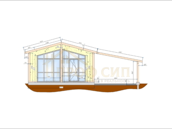 Проект О-80 - Одноэтажные дома из СИП панелей