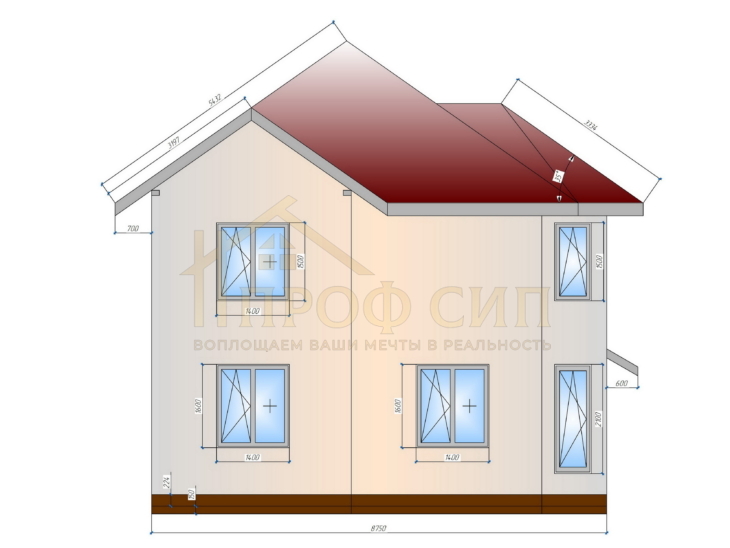 Проект Д-155 - Одноэтажные дома из СИП панелей в ЯНАО: Салехард, Лабытнанги, Надым, Новый Уренгой, Ноябрськ