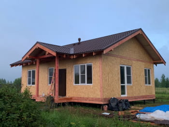 Мы построили дом в г. Котельнич по проекту О-81 под ключ