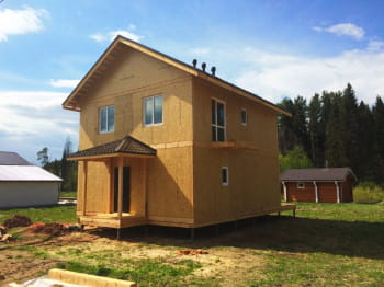 Проект Д-130 - Одноэтажные дома из СИП панелей в ЯНАО: Салехард, Лабытнанги, Надым, Новый Уренгой, Ноябрськ