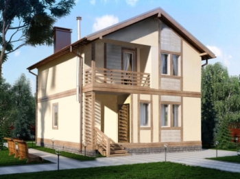 Проект Д-145 - Двухэтажные дома из СИП панелей