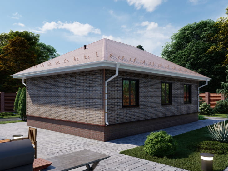 Проект О-92 - Одноэтажные дома из СИП панелей в ЯНАО: Салехард, Лабытнанги, Надым, Новый Уренгой, Ноябрськ
