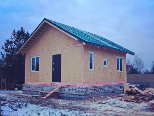 Мы построили дом в г. Киров по проекту О-45 под ключ